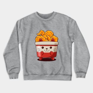 Cat Fried Chicken Crewneck Sweatshirt